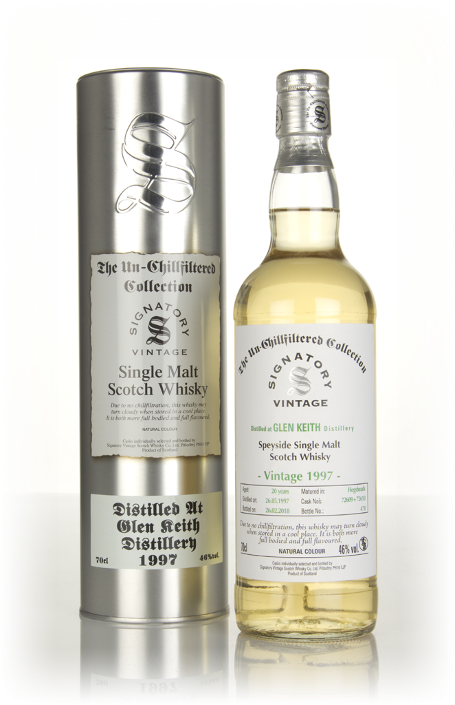 Glen Keith 20 Year Old 1997 (cask 72609 & 72610) - Un-Chillfiltered Collection (Signatory) 70cl product image