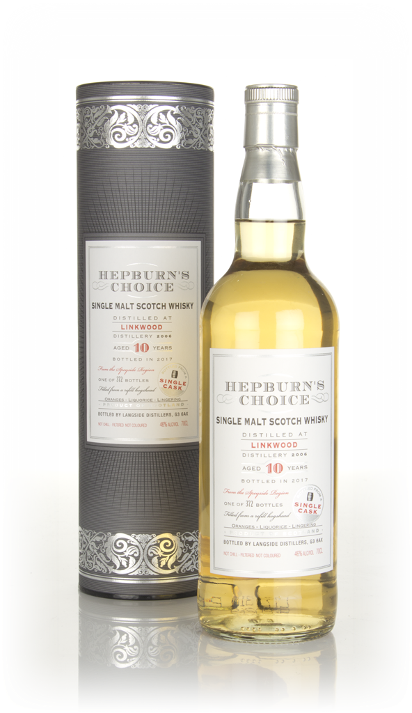 Linkwood 10 Year Old 2006 (bottled 2017) - Hepburn's Choice (Langside) 70cl product image