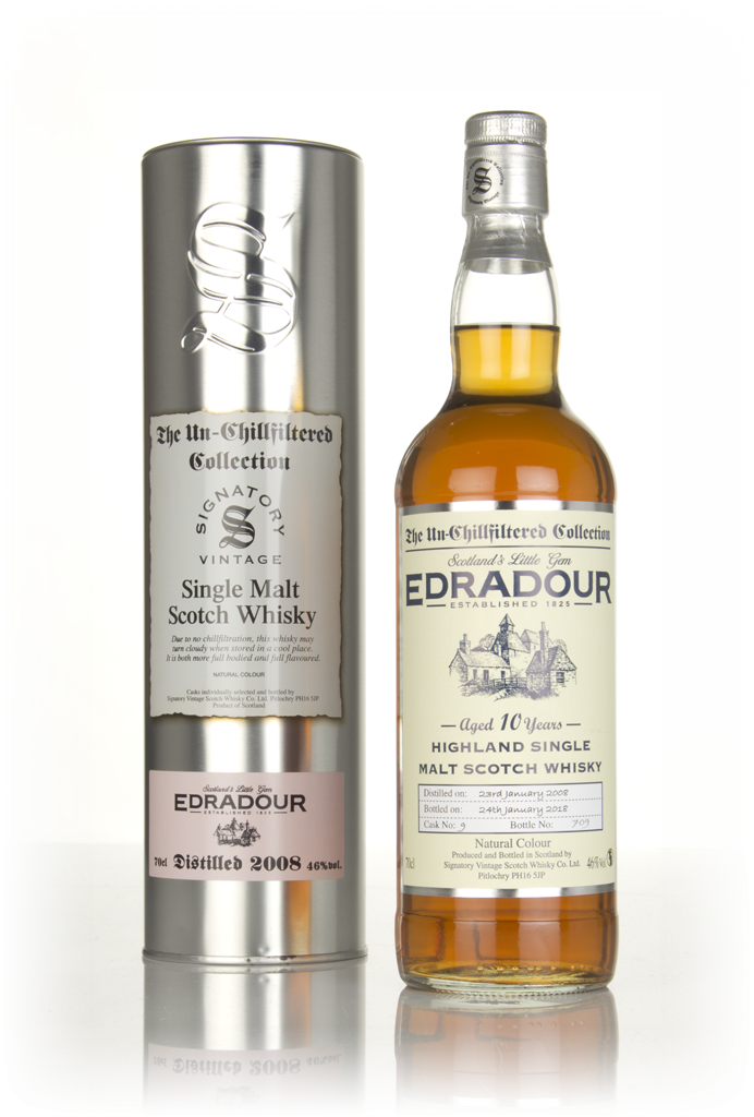 Edradour 10 Year Old 2008 (cask 9) - Un-Chillfiltered Collection (Signatory) 70cl product image