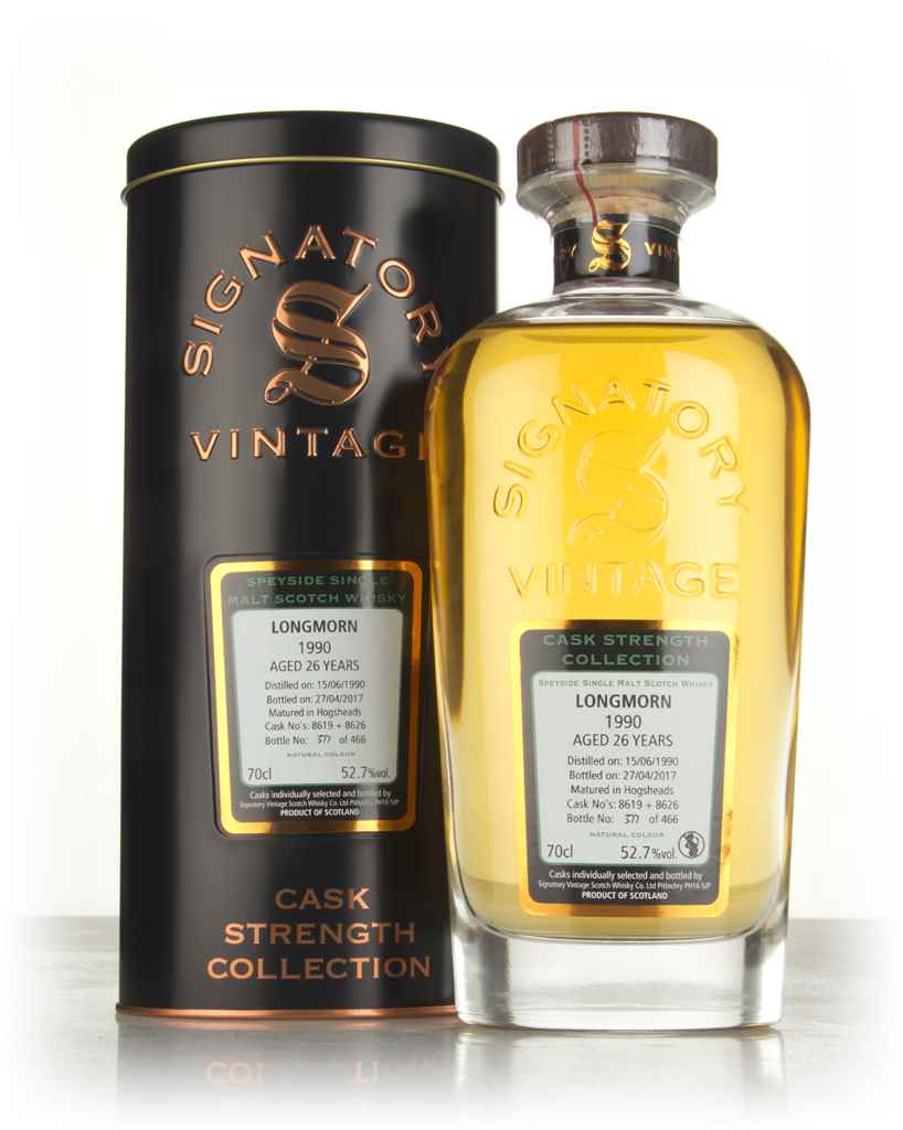 Longmorn 26 Year Old 1990 (casks 8619 & 8626) - Cask Strength Collection (Signatory) 70cl product image