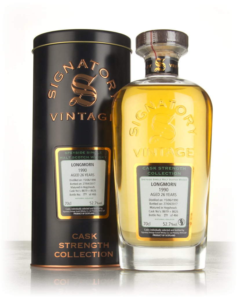 Longmorn 26 Year Old 1990 (casks 8619 & 8626) - Cask Strength Collection (Signatory) 70cl product image