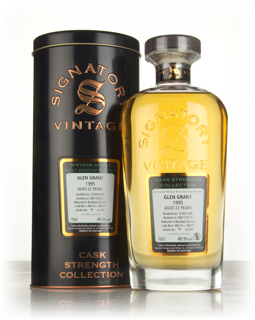 Glen Grant 21 Year Old 1995 (casks 88216 & 88217) - Cask Strength Collection (Signatory) 70cl product image