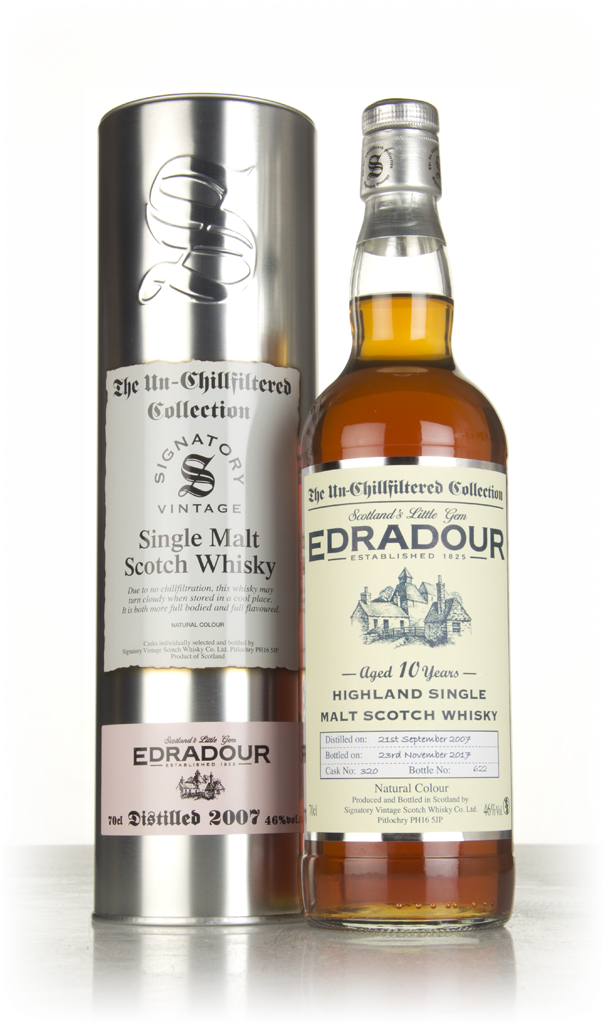 Edradour 10 Year Old 2007 (cask 320)  - Un-Chillfiltered Collection (Signatory) 70cl product image