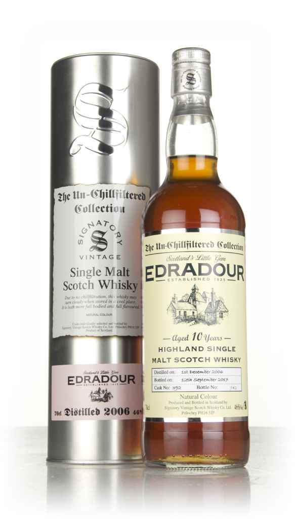 Edradour 10 Year Old 2006 (cask 392) - Un-Chillfiltered Collection (Signatory) 70cl product image