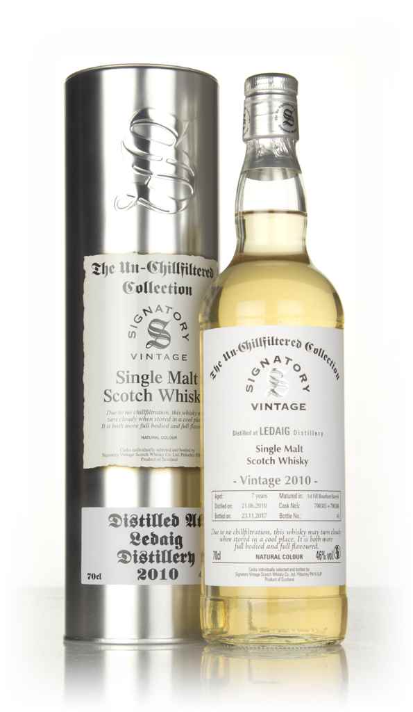 Ledaig 7 Year Old 2010 (casks 700385 & 700386) - Un-Chillfiltered Collection (Signatory) 70cl product image