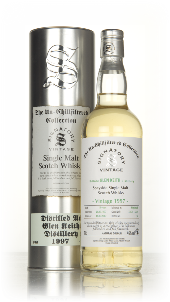Glen Keith 19 Year Old 1997 (cask 72575 & 72576) - Un-Chillfiltered Collection (Signatory) 70cl product image