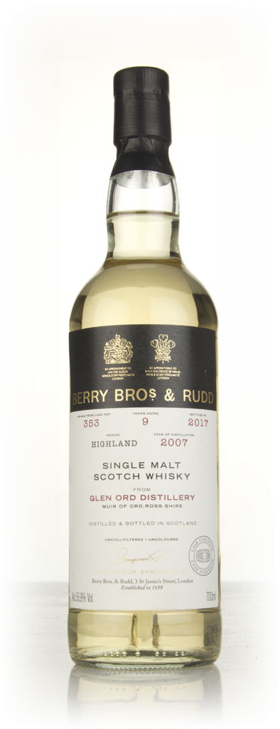 Glen Ord 9 Year Old 2007 (cask 353) - Berry Bros. & Rudd 70cl product image