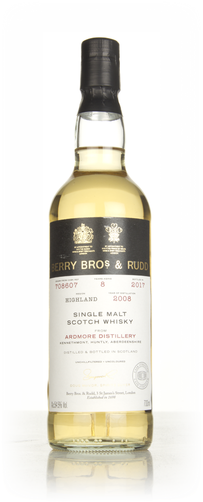 Ardmore 8 Year Old 2008 (cask 708607) - Berry Bros. & Rudd 70cl product image
