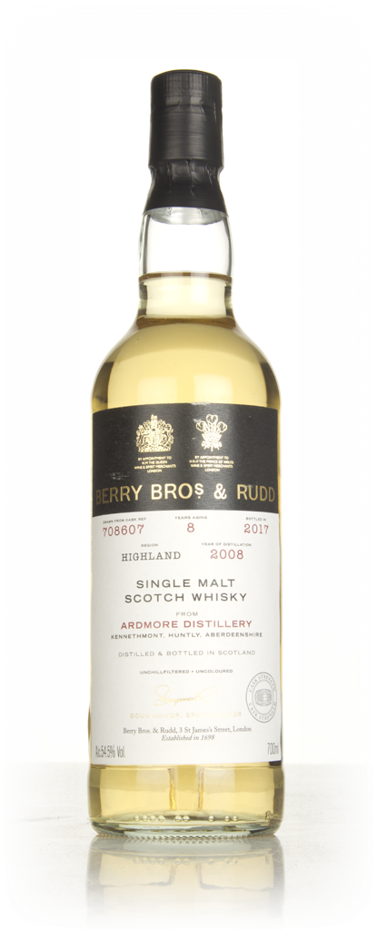 Ardmore 8 Year Old 2008 (cask 708607) - Berry Bros. & Rudd 70cl product image