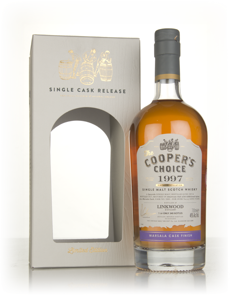 Linkwood 20 Year Old 1997 (cask 3989) - The Cooper's Choice (The Vintage Malt Whisky Co.) 70cl product image