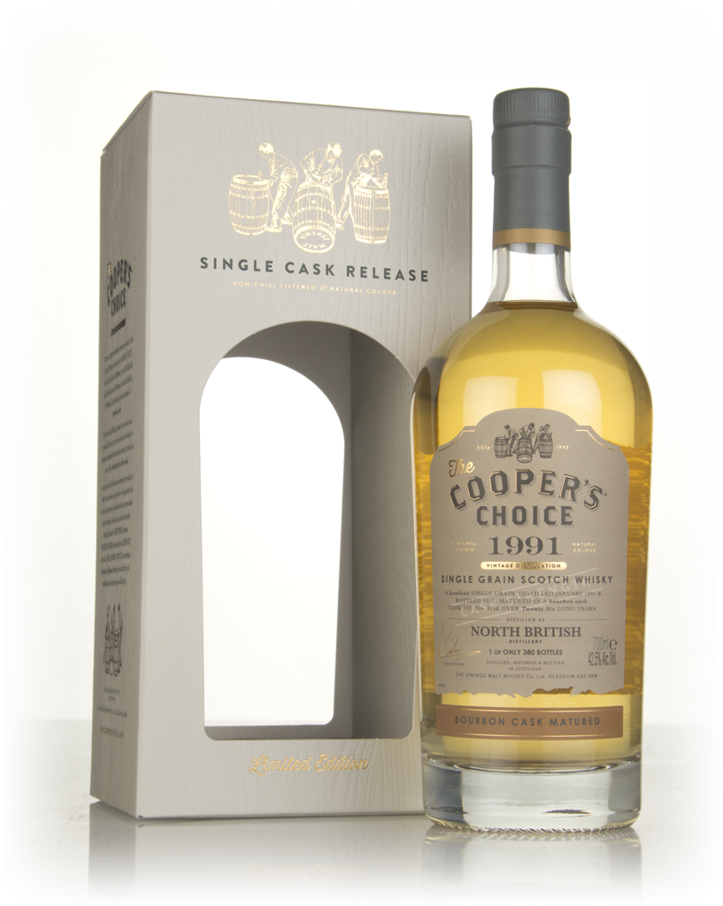 North British 26 Year Old 1991 (cask 304) - The Cooper's Choice (The Vintage Malt Whisky Co.) 70cl product image