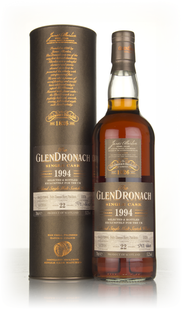 The GlenDronach 22 Year Old 1994 (cask 1376) 70cl product image