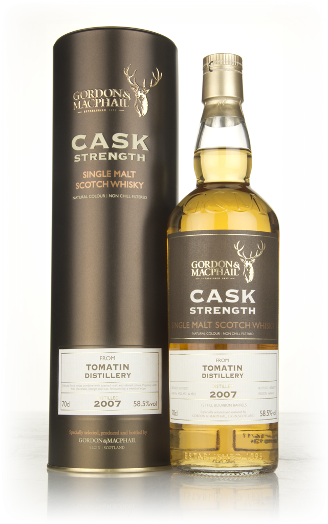 Tomatin 9 Year Old 2007 (casks 4920, 4921 & 4922) - Cask Strength (Gordon & MacPhail) 70cl product image