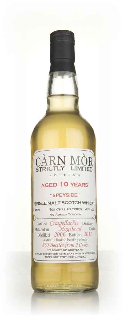 Craigellachie 10 Year Old 2006 (bottled 2017) - Strictly Limited (Càrn Mòr) 70cl product image