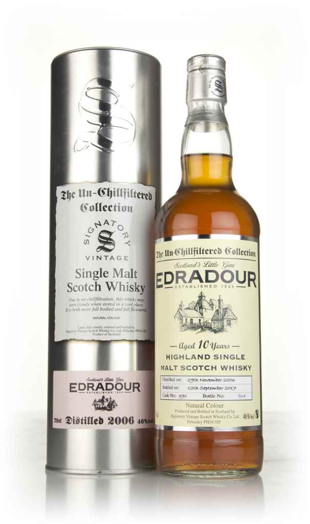 Edradour 10 Year Old 2006 (cask 390) - Un-Chillfiltered Collection (Signatory) 70cl product image
