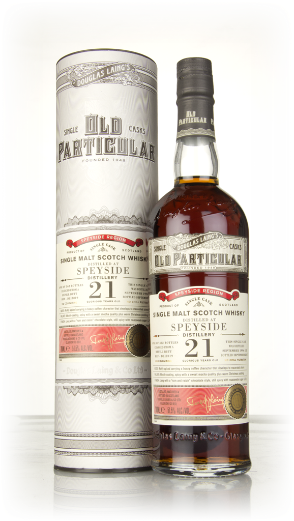 Speyside 21 Year Old 1996 (cask 12019) - Old Particular (Douglas Laing) 70cl product image