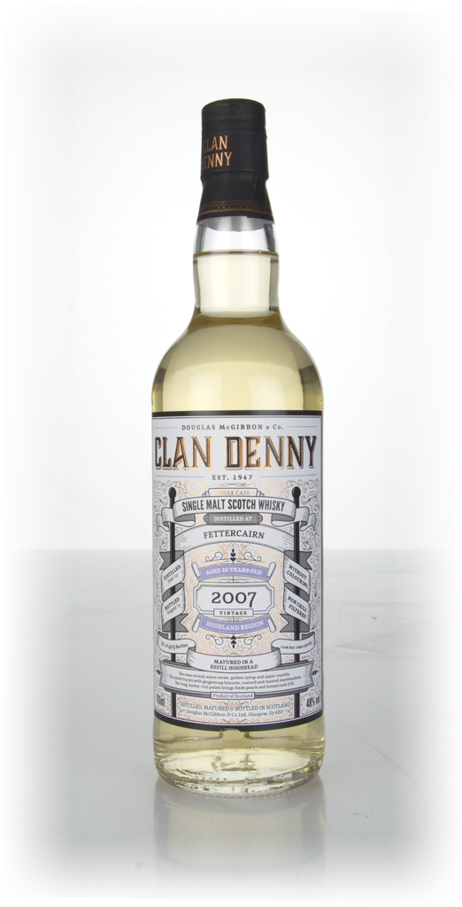 Fettercairn 10 Year Old 2007 (cask 12065) - Clan Denny (Douglas Laing) 70cl product image