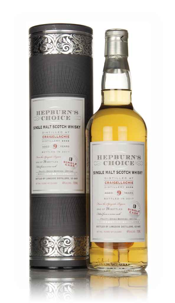 Craigellachie 9 Year Old 2008 - Hepburn's Choice (Langside) 70cl product image