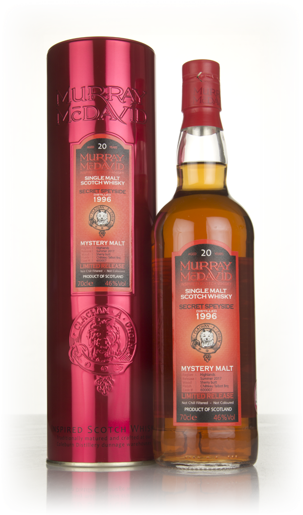 Secret Speyside 20 Year Old 1996 (cask 600007) - Mystery Malt (Murray McDavid) 70cl product image
