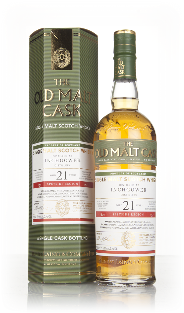Inchgower 21 Year Old 1995 (cask 14253) - Old Malt Cask (Hunter Laing) 70cl product image