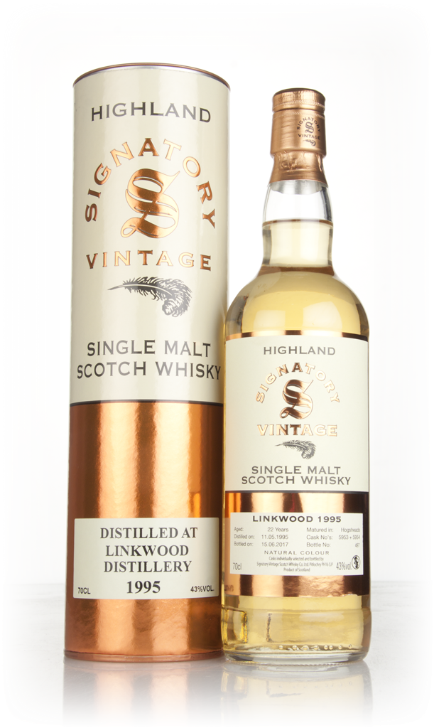 Linkwood 22 Year Old 1995 (casks 5953 & 5954) - Signatory 70cl product image