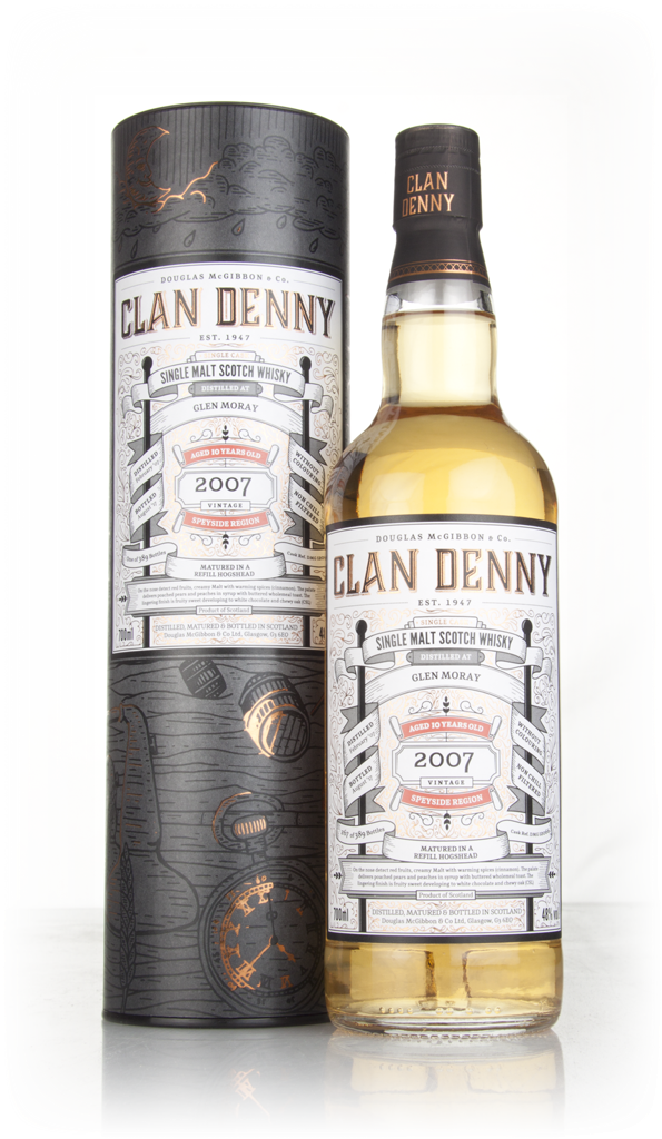 Glen Moray 10 Year Old 2007 (cask 12066) - Clan Denny (Douglas Laing) 70cl product image