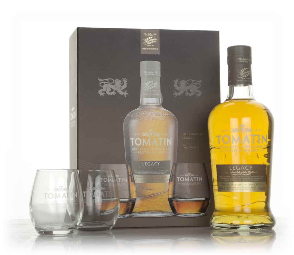 Tomatin Legacy Gift Pack with 2x Glasses 70cl product image