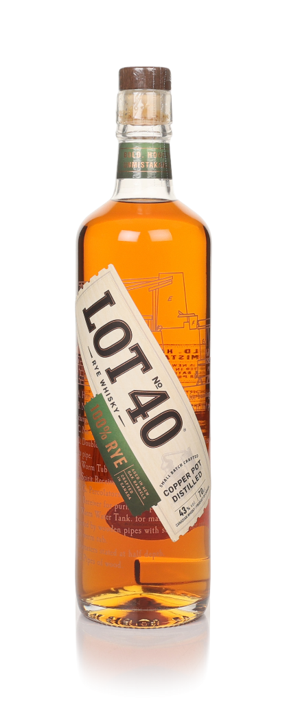 Lot 40 Rye Whisky 70cl product image