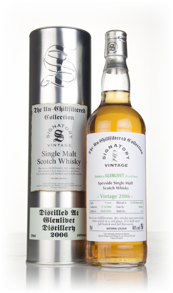 Glenlivet 9 Year Old 2006 (cask 901043) - Un-Chillfiltered Collection (Signatory) 70cl product image