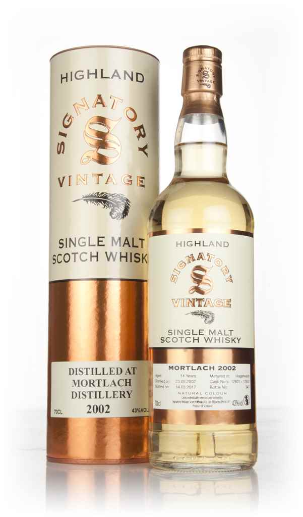 Mortlach 14 Year Old 2002 (casks 12601 & 12602) (Signatory) 70cl product image
