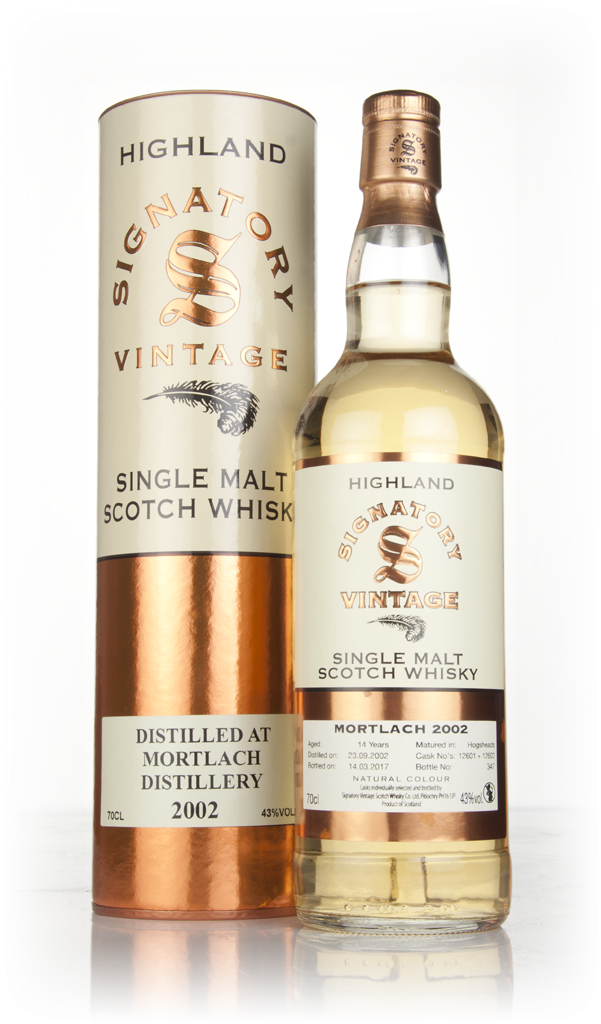 Mortlach 14 Year Old 2002 (casks 12601 & 12602) (Signatory) 70cl product image