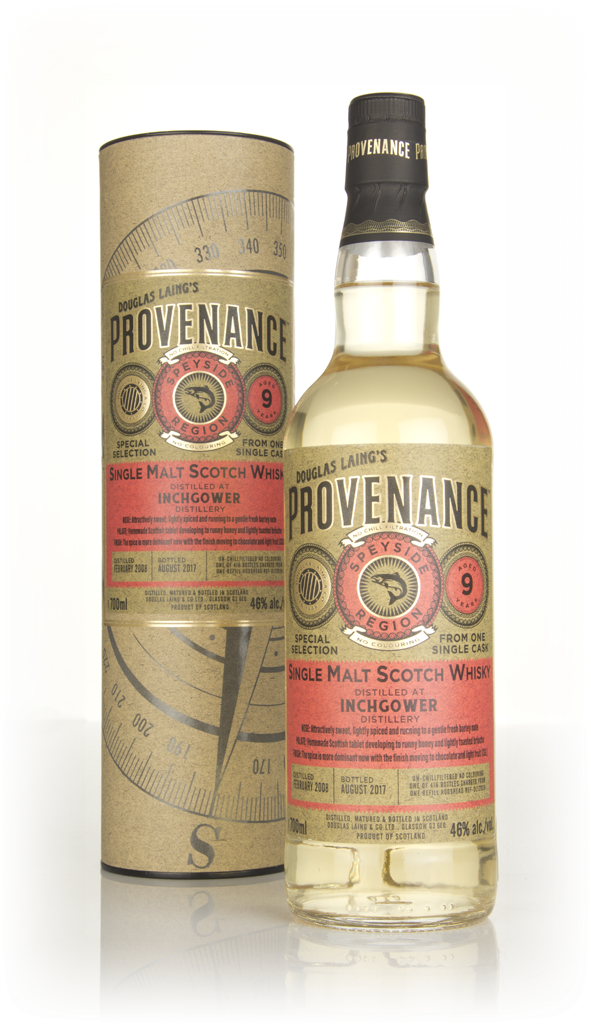 Inchgower 9 Year Old 2008 (cask 12028) - Provenance (Douglas Laing) 70cl product image