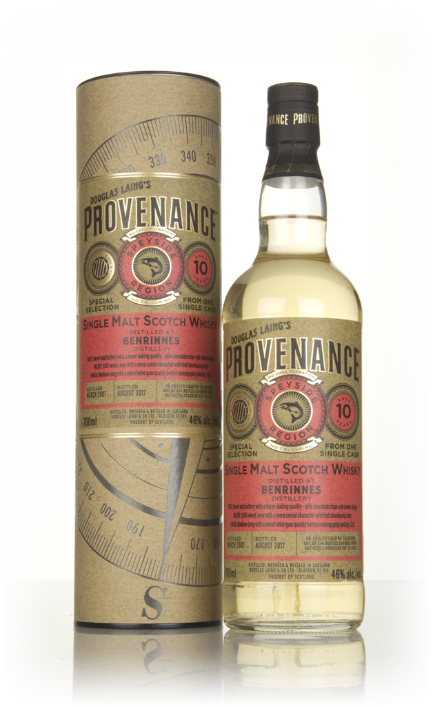 Benrinnes 10 Year Old 2007 (cask 12021) - Provenance (Douglas Laing) 70cl product image
