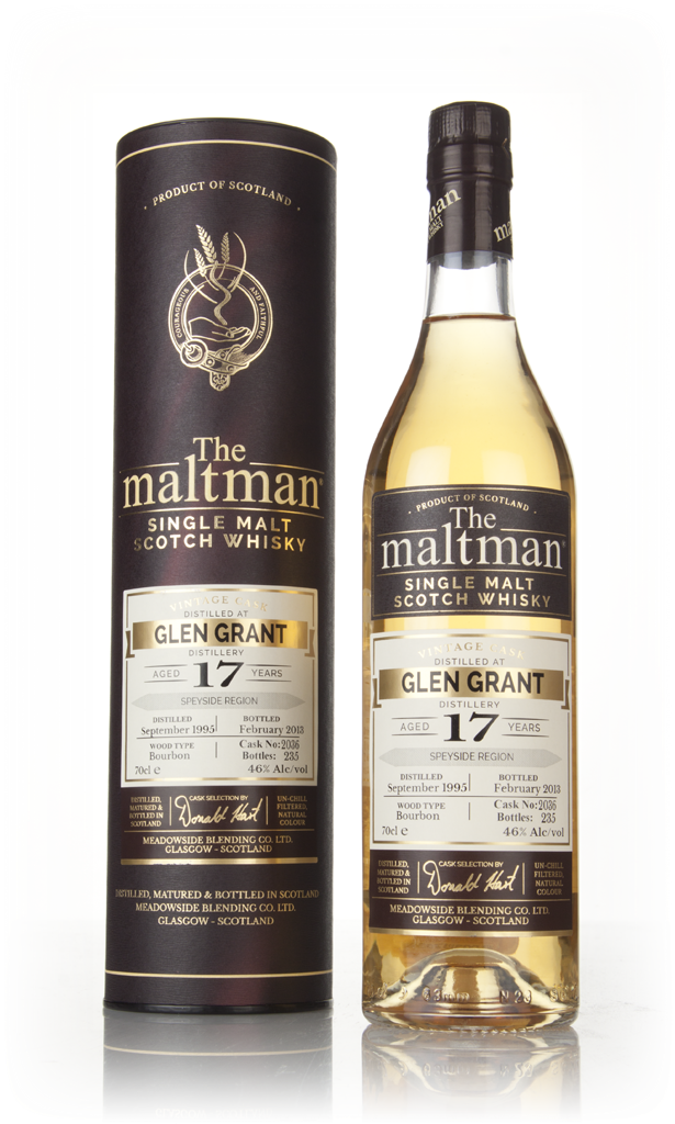 Glen Grant 17 Year Old 1995 (cask 2036) - The Maltman 70cl product image