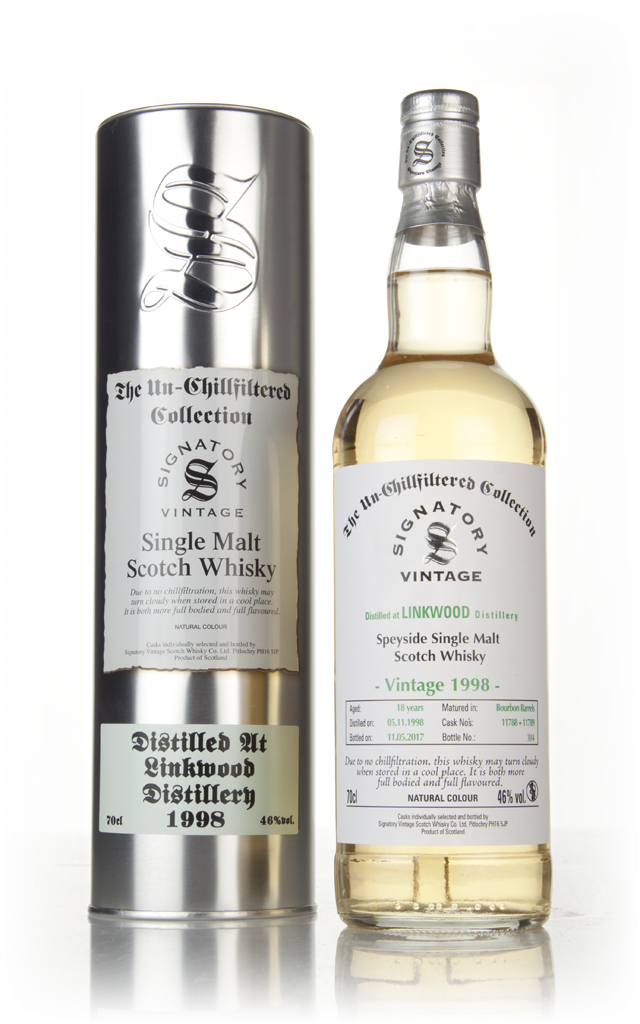 Linkwood 18 Year Old 1998 (casks 11788 & 11789) - Un-Chillfiltered Collection (Signatory) 70cl product image
