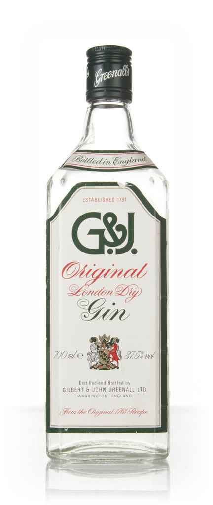Greenall's Original London Dry Gin (37.5%) - 1980s 70cl product image