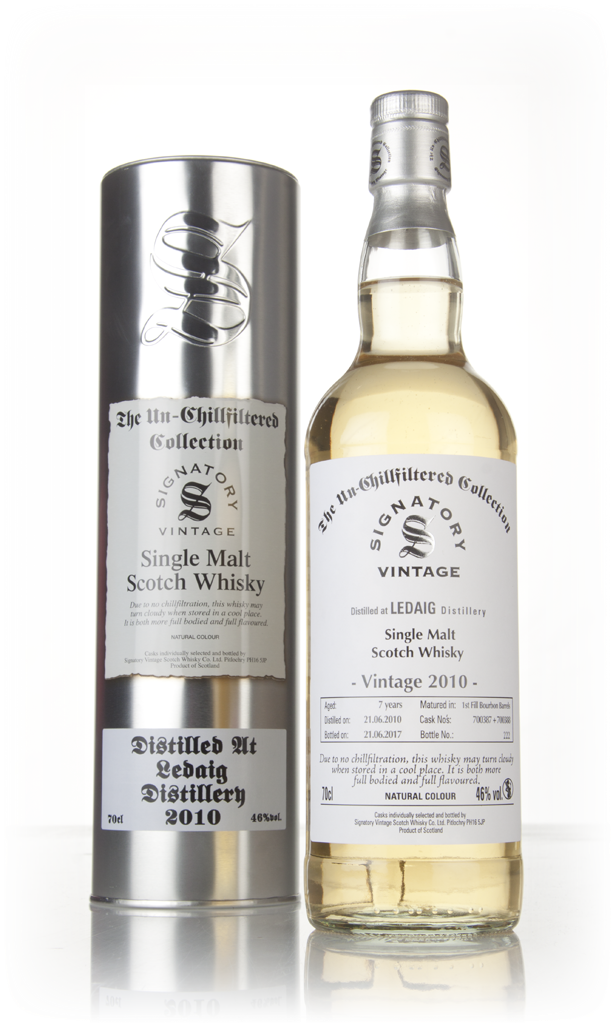Ledaig 7 Year Old 2010 (casks 700387 & 700388) - Un-Chillfiltered Collection (Signatory) 70cl product image