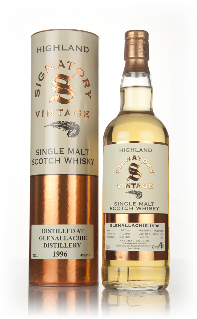 Glenallachie 20 Year Old 1996 (casks 5258 & 5264) - Signatory 70cl product image