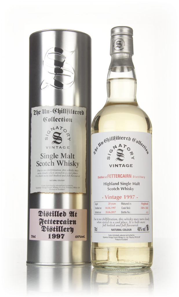 Fettercairn 20 Year Old 1997 (casks 3381 & 3382) - Un-Chillfiltered Collection (Signatory) 70cl product image