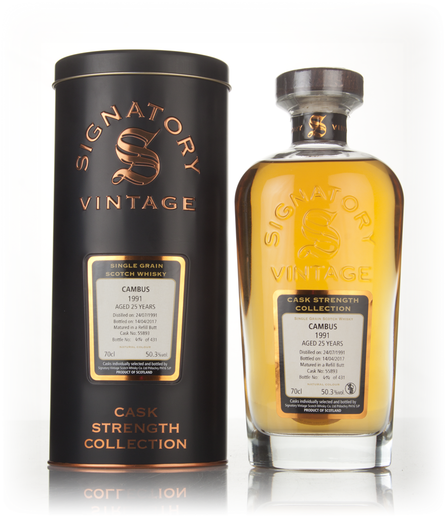 Cambus 25 Year Old 1991 (cask 55893) - Cask Strength Collection (Signatory) 70cl product image