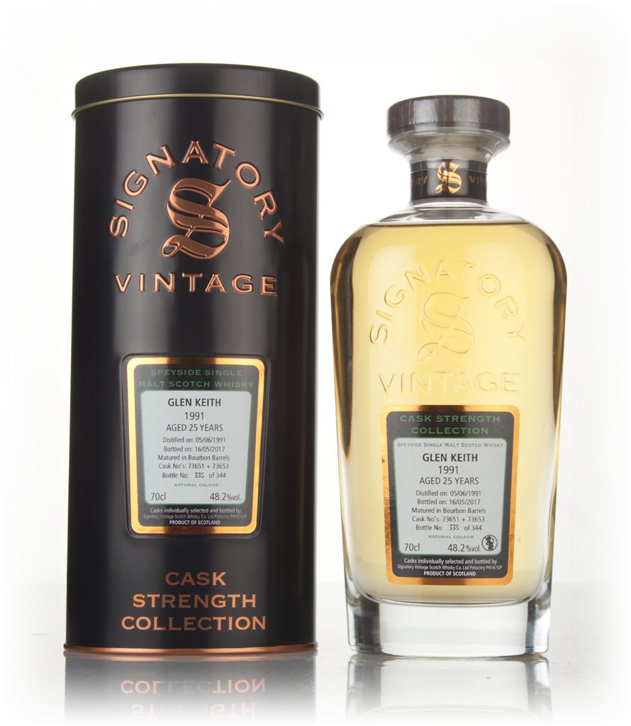 Glen Keith 25 Year Old 1991 (cask 73651 & 73653) - Cask Strength Collection (Signatory) 70cl product image