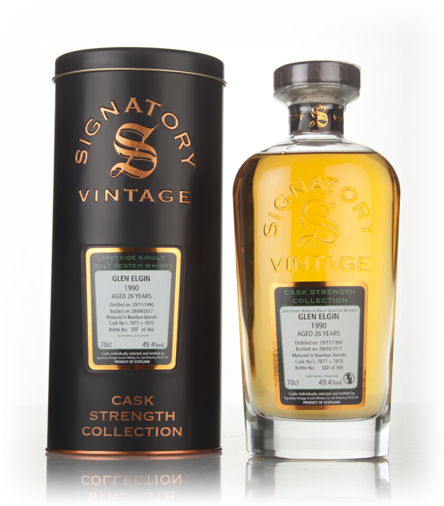 Glen Elgin 26 Year Old 1990 (asks 7877 & 7870) - Cask Strength Collection (Signatory) 70cl product image