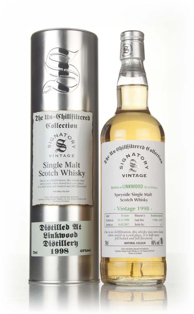 Linkwood 18 Year Old 1998 (casks 11784 & 11785) - Un-Chillfiltered Collection (Signatory) 70cl product image