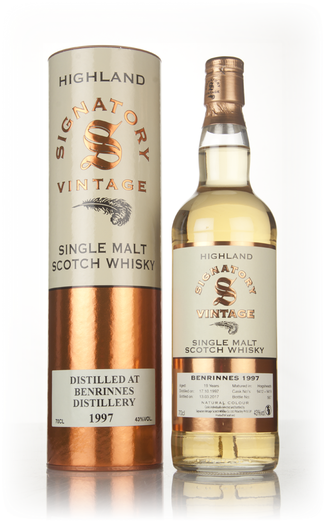 Benrinnes 19 Year Old 1997 (casks 9412 & 9419) - Signatory 70cl product image