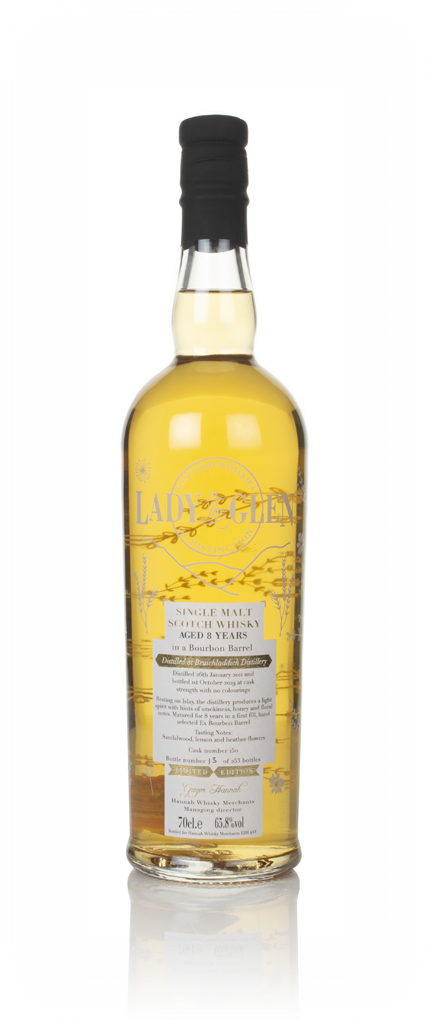 Bruichladdich 8 Year Old 2011 (cask 150) - Lady Of The Glen (Hannah Whisky Merchants) 70cl product image