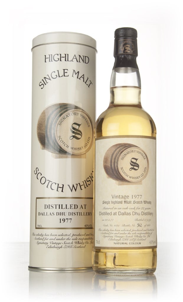 Dallas Dhu 22 Year Old 1977 (cask 1121) - Signatory Vintage 70cl product image