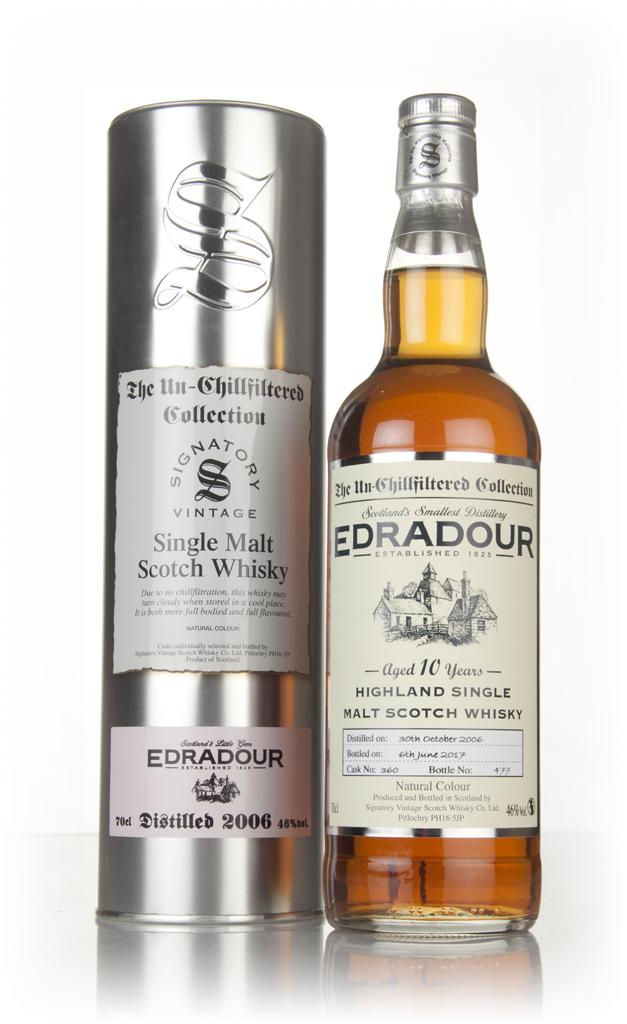 Edradour 10 Year Old 2006 (cask 360)  - Un-Chillfiltered Collection (Signatory) 70cl product image
