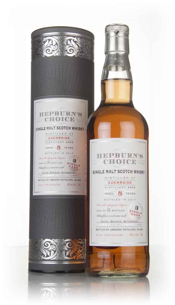 Auchroisk 8 Year Old 2009 - Hepburn's Choice (Langside) 70cl product image