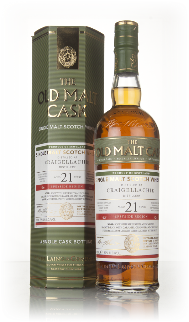 Craigellachie 21 Year Old (cask 13740) - Old Malt Cask (Hunter Laing) 70cl product image