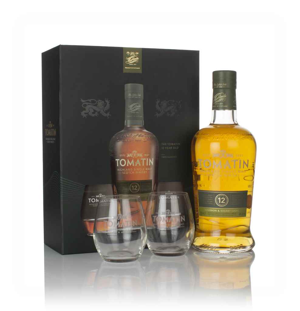 Tomatin 12 Year Old Gift Pack with 2x Glasses 70cl product image